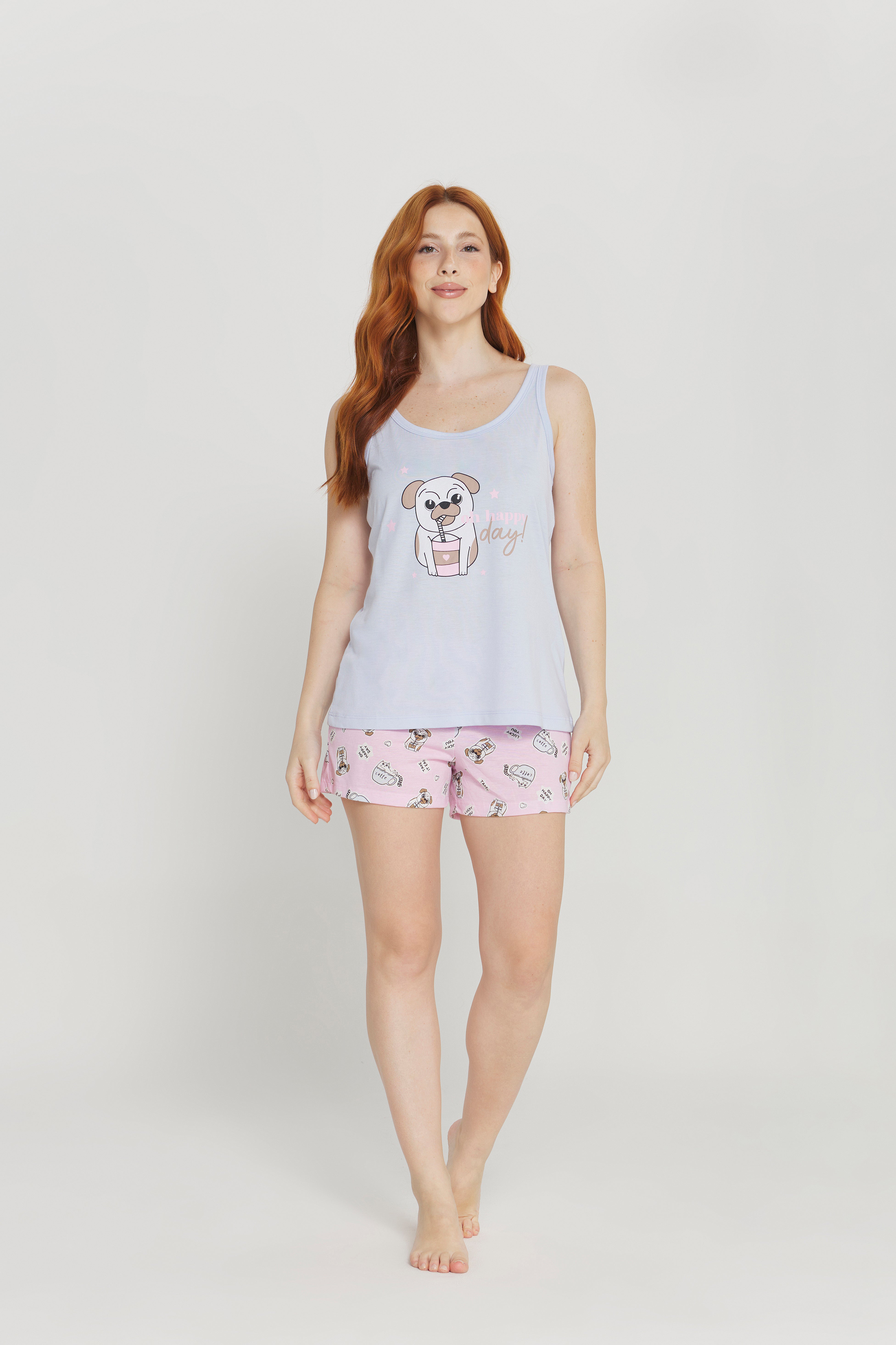 Pijama Jovial Regata c/ Short Poliviscose – Danka® 01.1.0250 - DOG