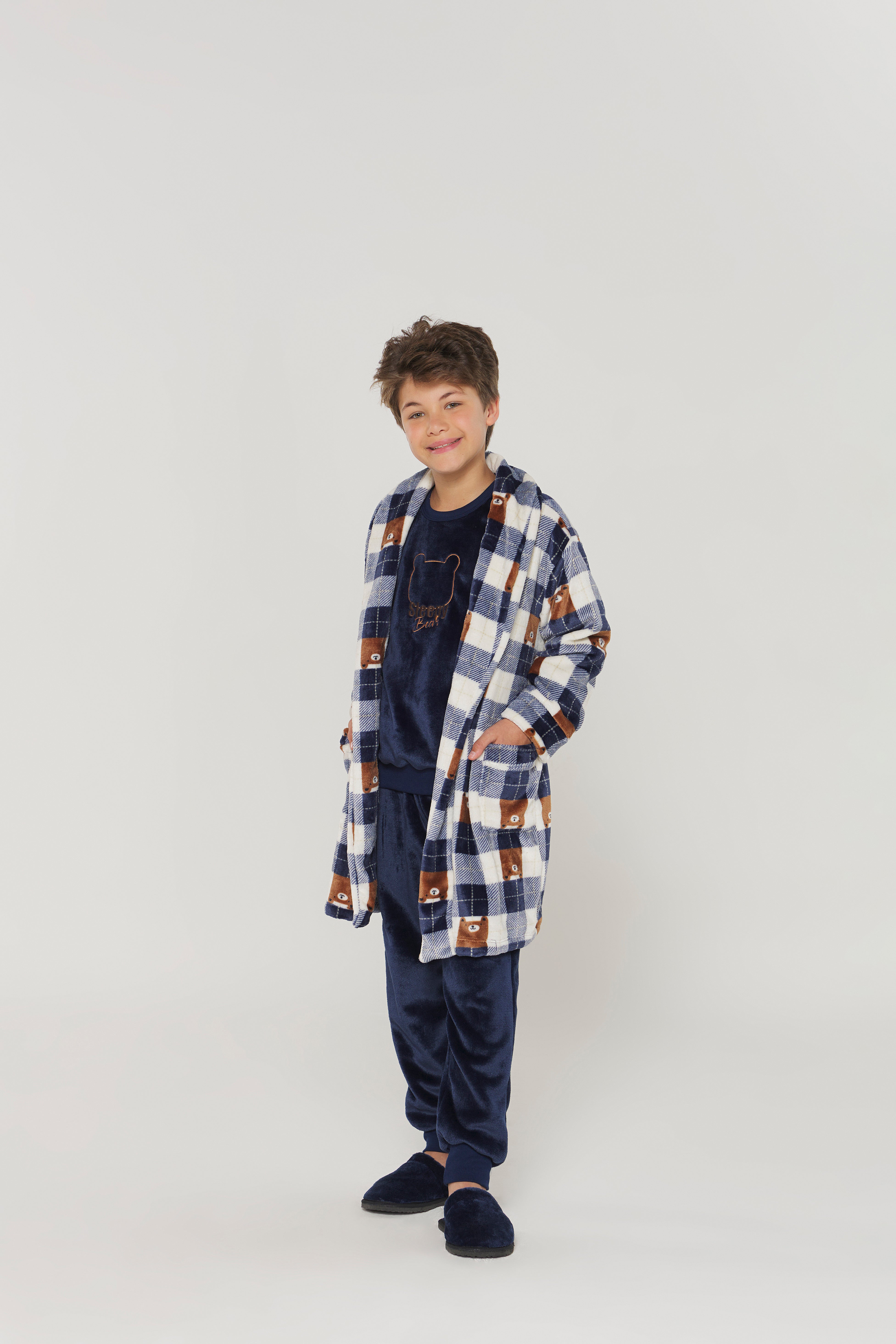 Roupão Infantil Urso Marinho Fleece – Danka® 01.2.0399