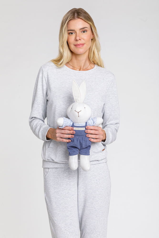 Coelho de Pelúcia com Roupa Azul – Coordenado Feliz Coelho 0181749