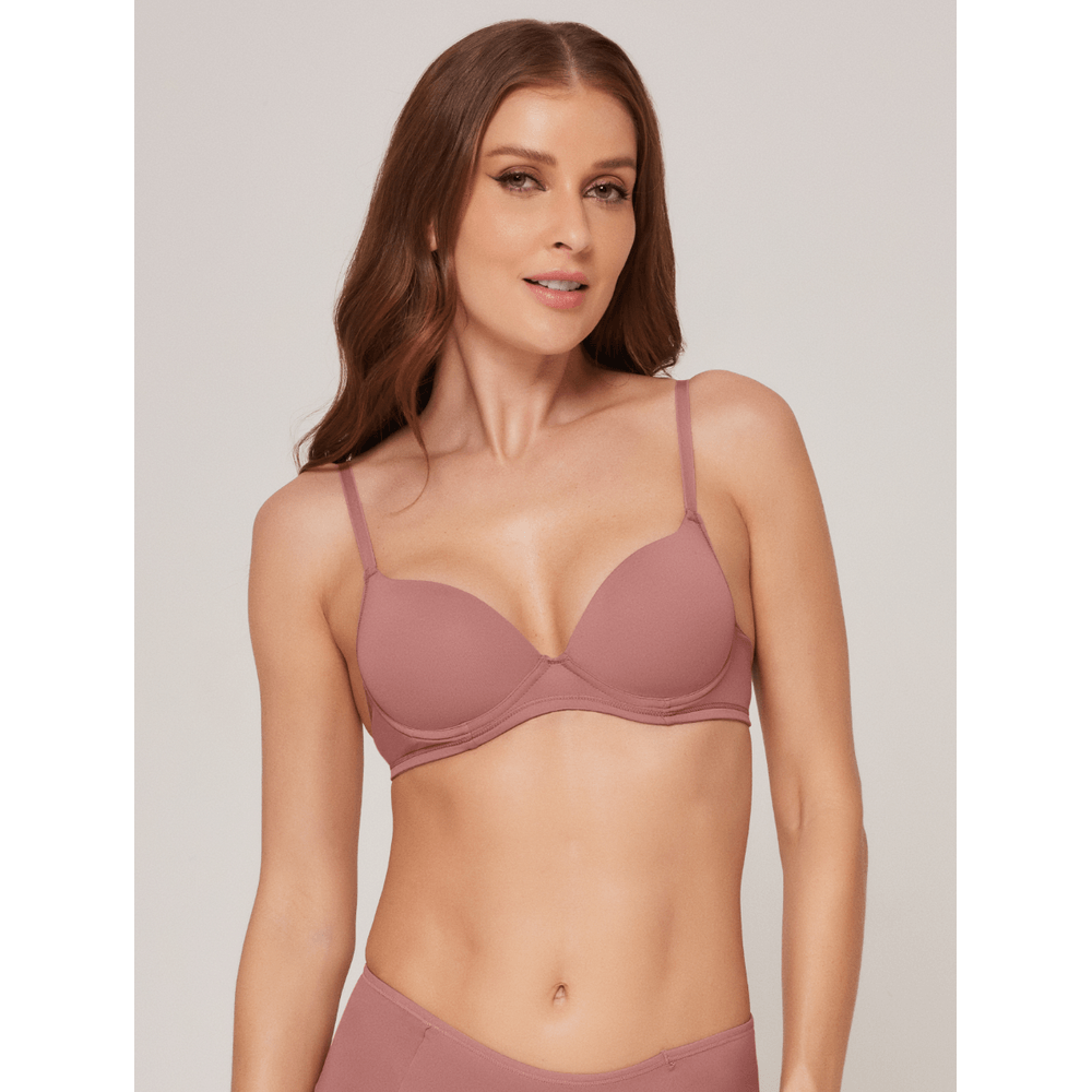 Sutiã Meia Taça com Bojo e Aro em Microfibra Sustentare Liebe® 103009