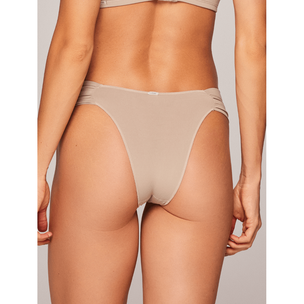 Calcinha Biquini Drapeada em Microfibra Liebe® 121101