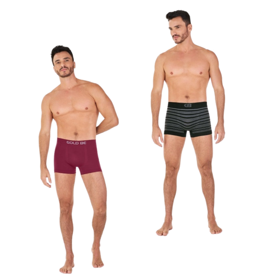 Cueca Boxer Sem Costura – Gold Be® 86261