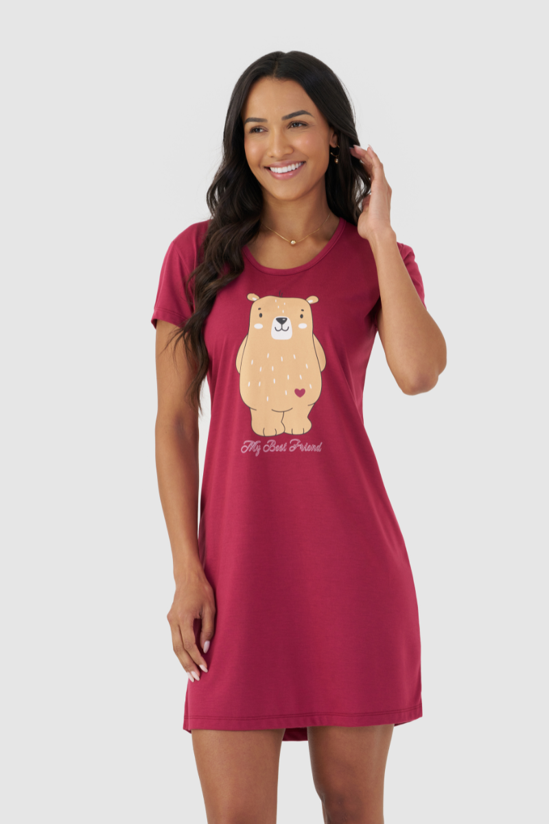 Camisola Meia Manga em Algodão Best Friend – Mensageira da Paz® 032154