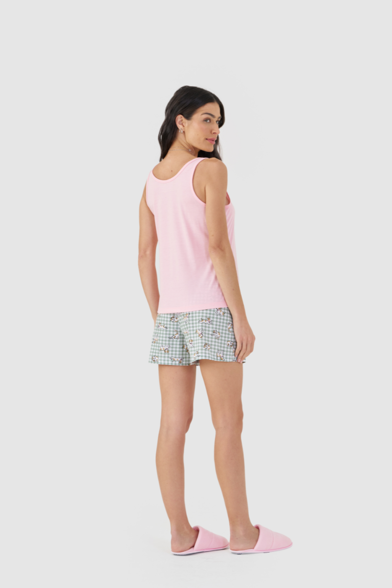 Pijama Jovial Regata com Short em Meia Malha Sonhos de Pet – Mensageira da Paz® 033489