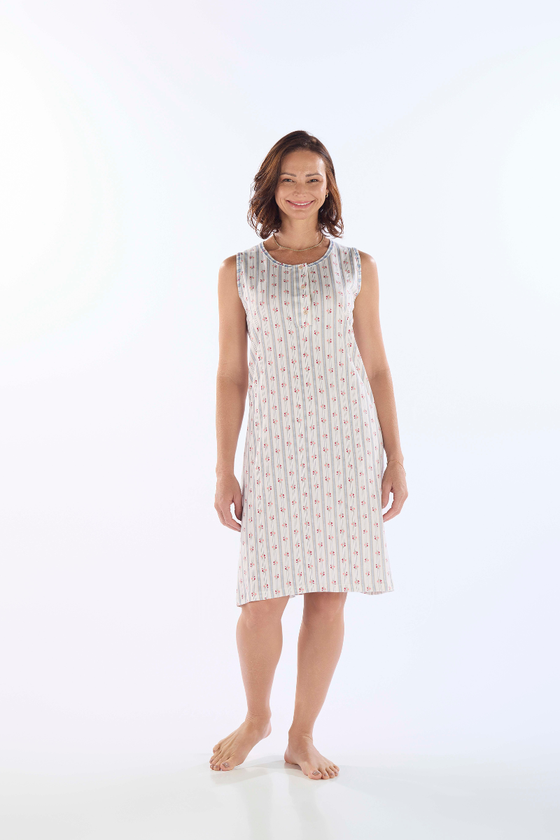 Camisola Regata Com Peitilho Em Malha – Pzama® 050299 - COR 01