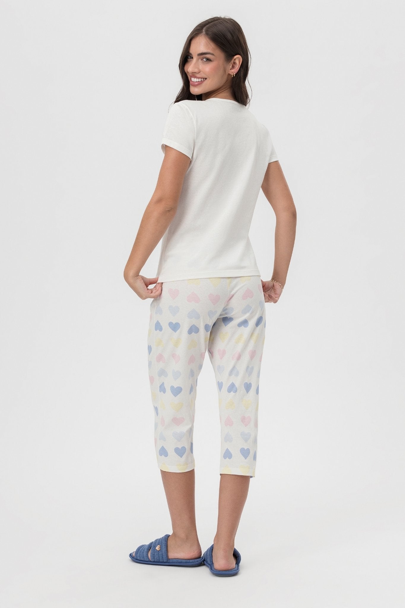 Pijama Regata com Short Algodão Be Mine – Mensageira Da Paz® 033470