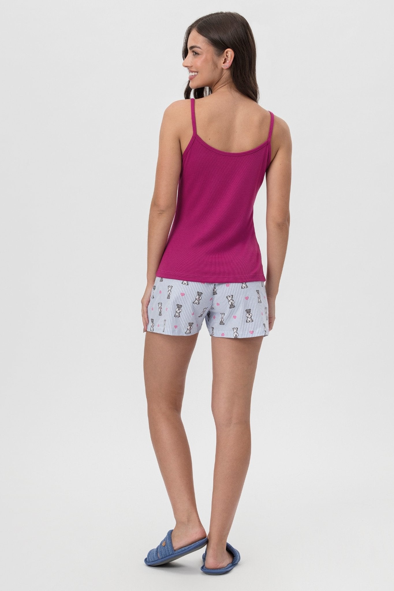 Pijama Alça com Short Algodão Dog – Mensageira da Paz® 033458