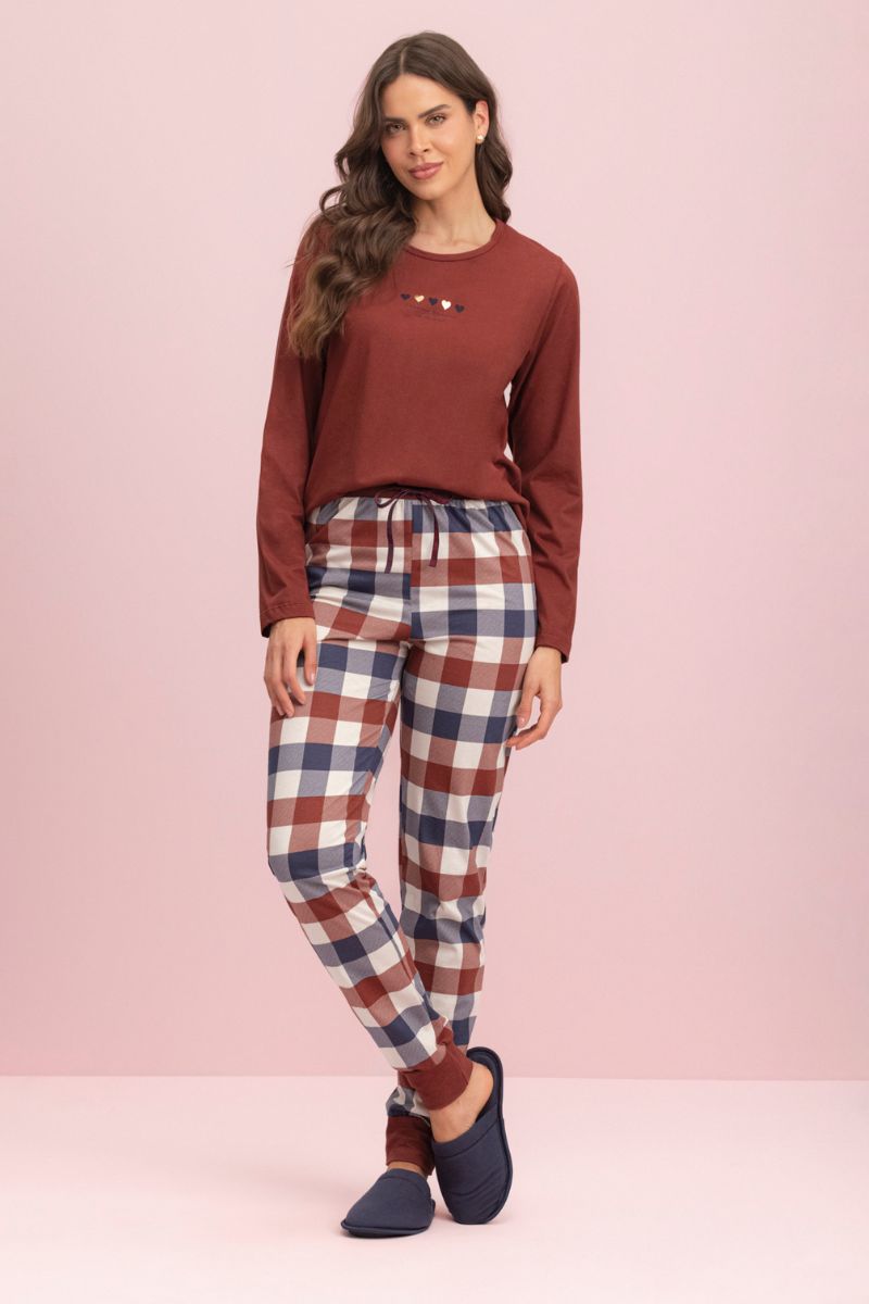 Pijama Manga Longa com Calça Aconchegante – Lua Encantada® 10100277