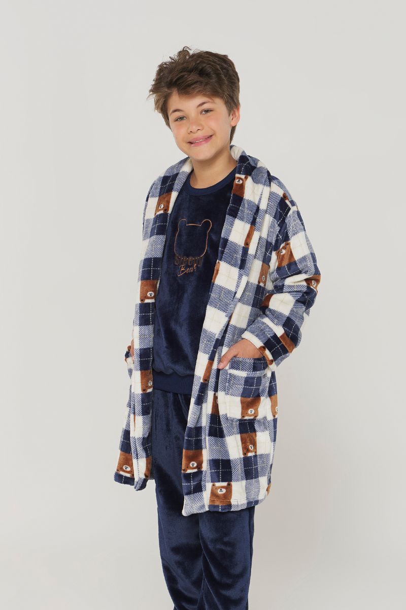 Roupão Infantil Urso Marinho Fleece – Danka® 01.2.0399