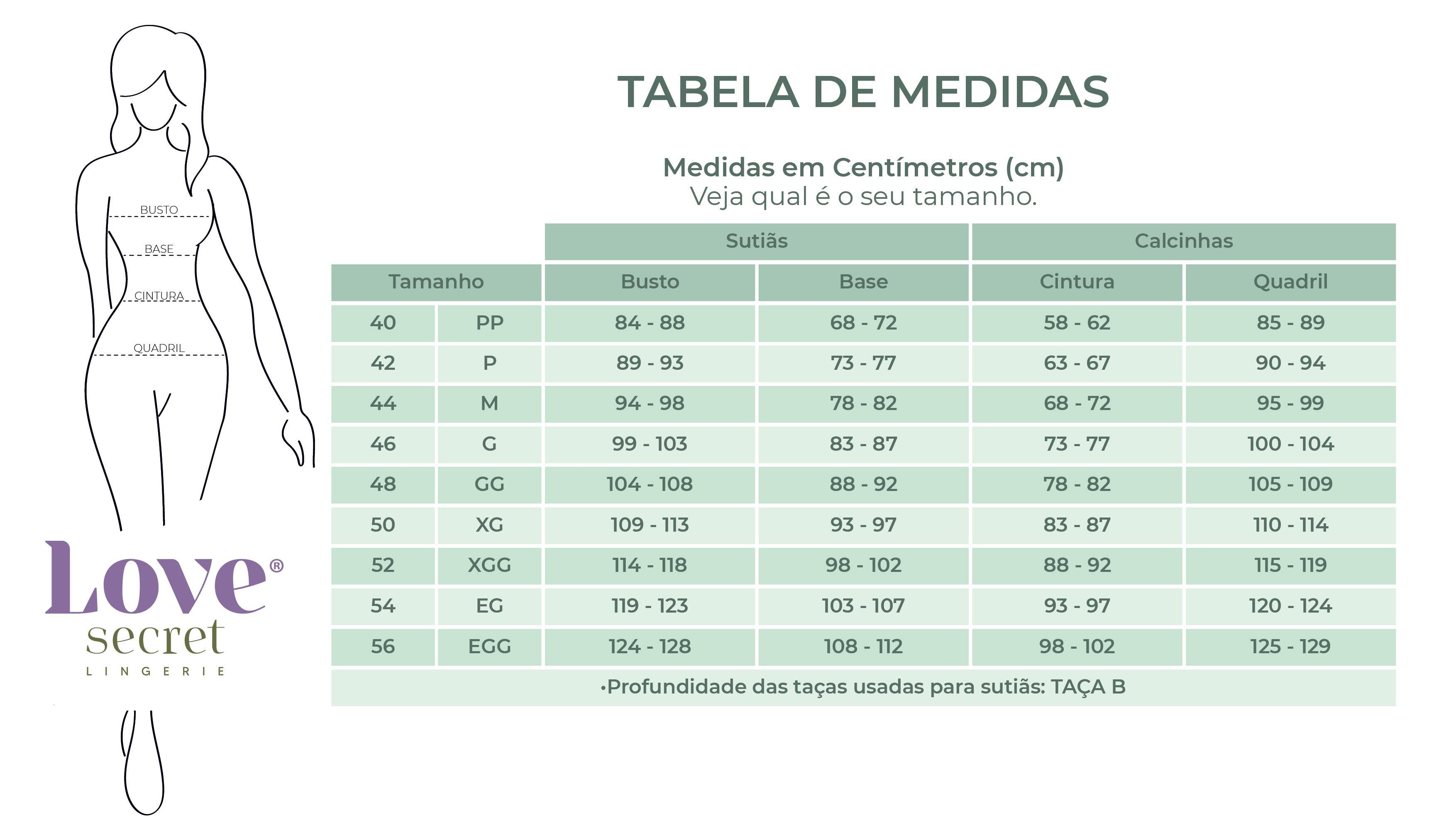 Calcinha Basic Love Secret® 81500