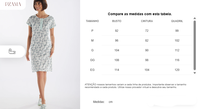 Camisola Meia Manga com Peitilho Pzama® 050279