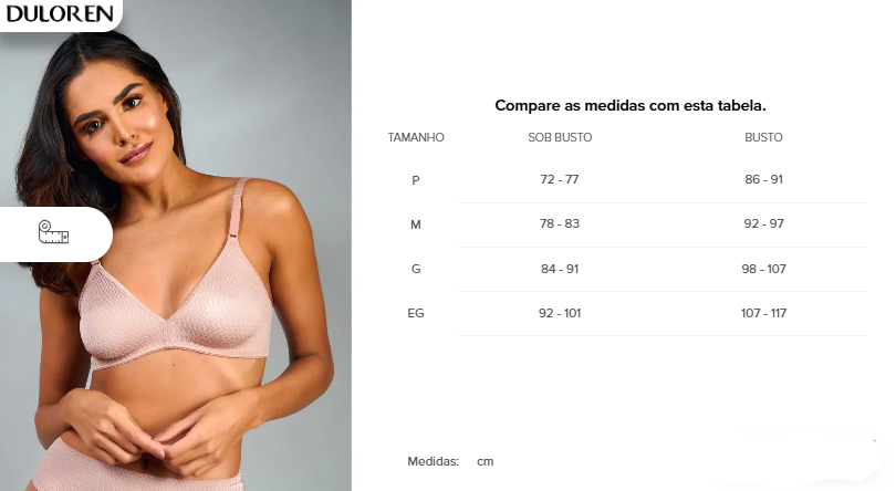 Sutiã Triângulo Sem Bojo Mondrian Duloren® 121500