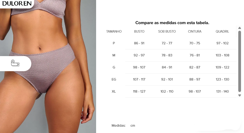 Calcinha Cintura Alta Mondrian Duloren® 129500