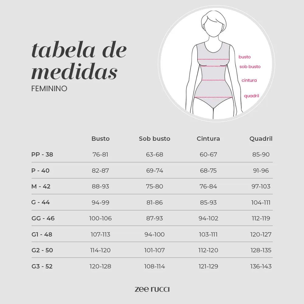 Calcinha Caleçon Cós Alto Laser Termofusionada Zee Rucci® - ZR0208016