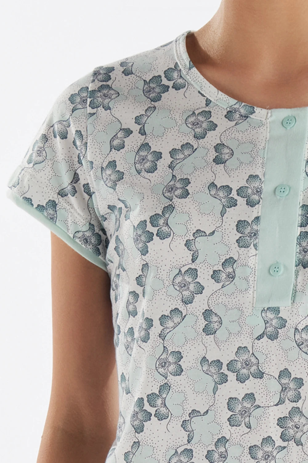 Camisola Meia Manga com Peitilho Pzama® 050279