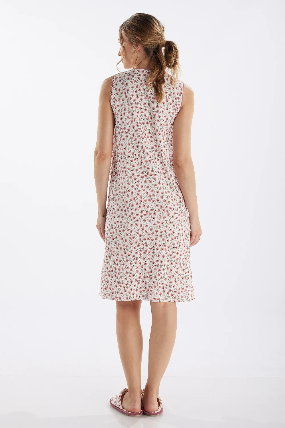 Camisola Regata Abertura Frontal Floral – Pzama® 050277