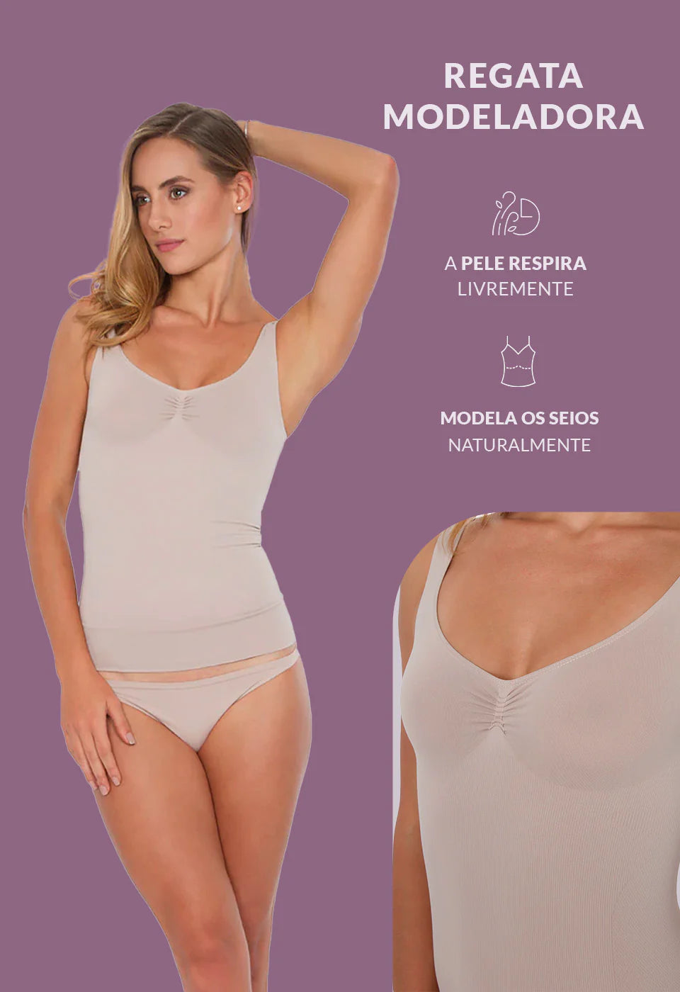 Regata Modeladora Sem Bojo – Plié® 50314