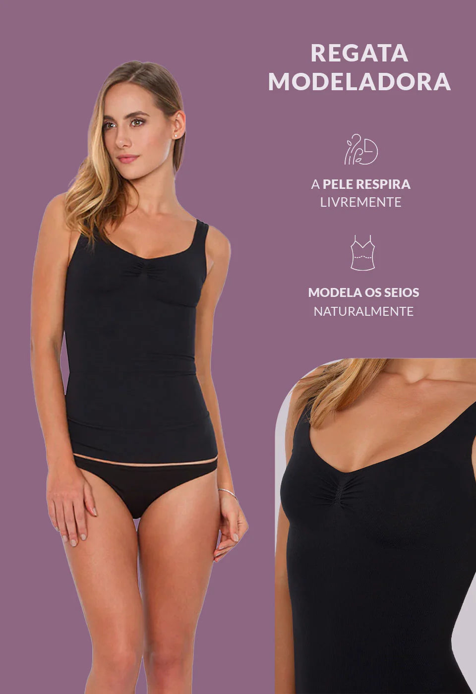 Regata Modeladora Sem Bojo – Plié® 50314