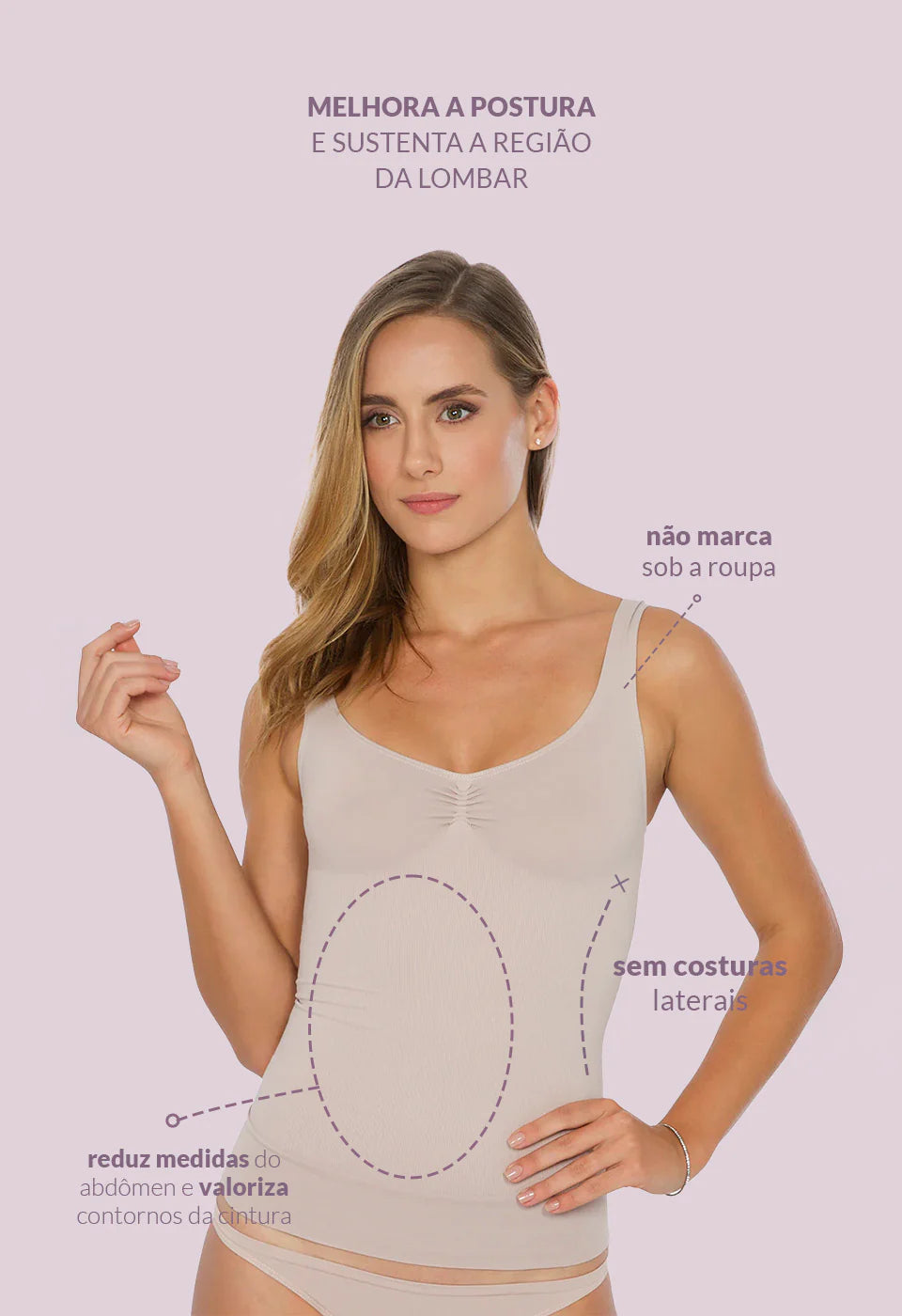 Regata Modeladora Sem Bojo – Plié® 50314