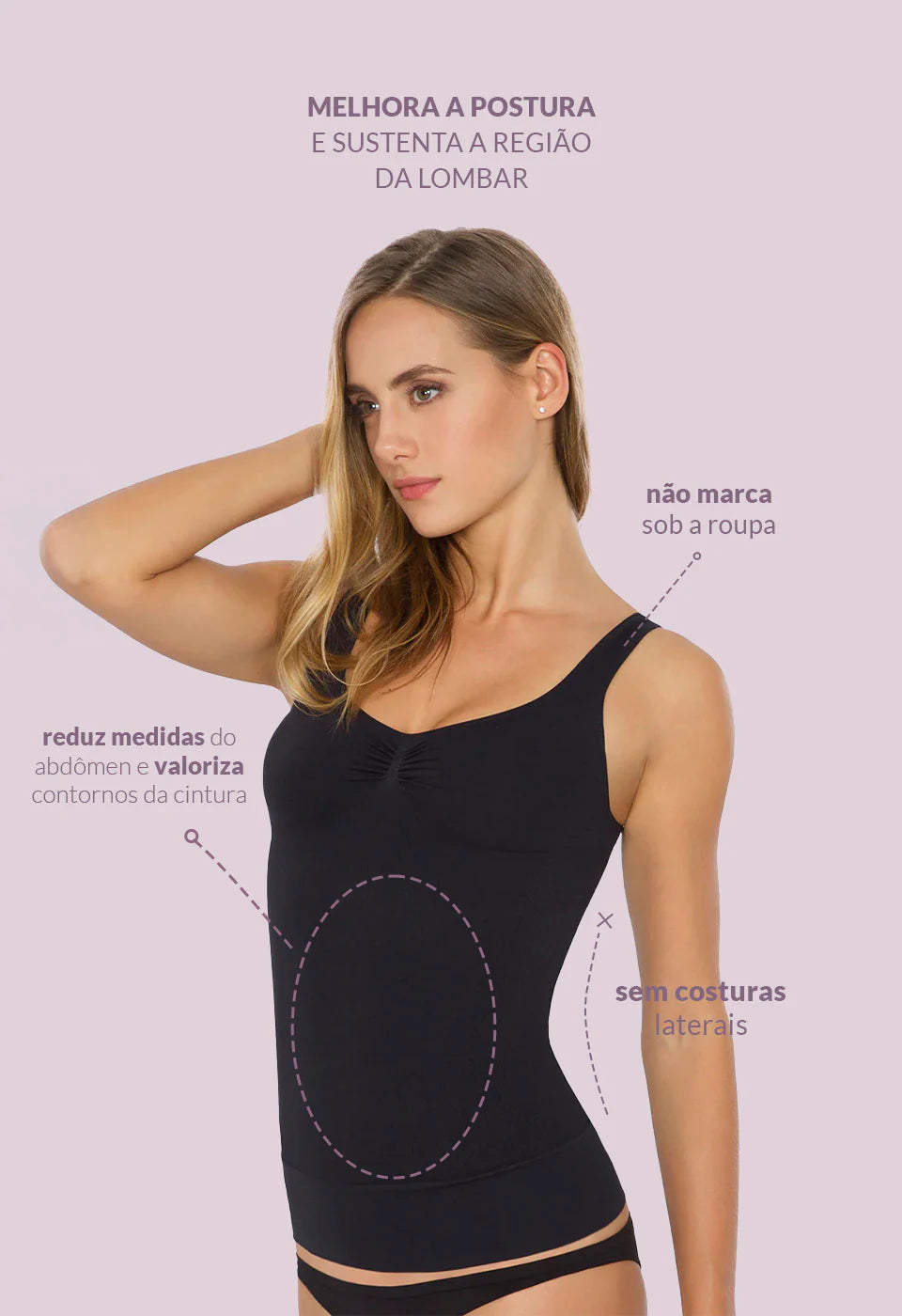Regata Modeladora Sem Bojo – Plié® 50314