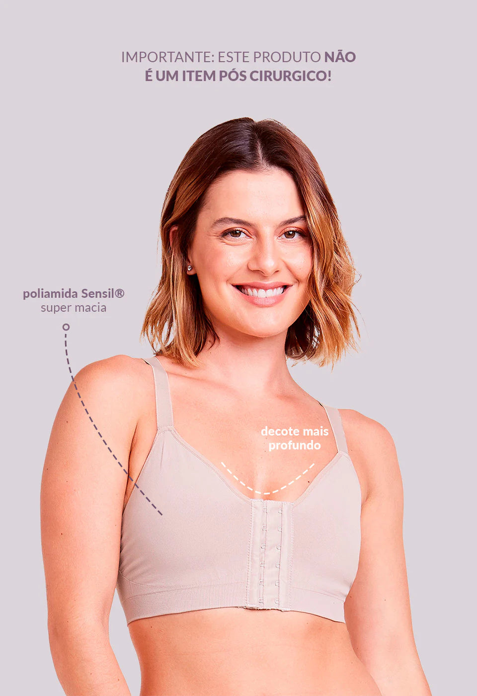 Sutiã Dupla Sustentação Abertura Frontal – Plie® 50115