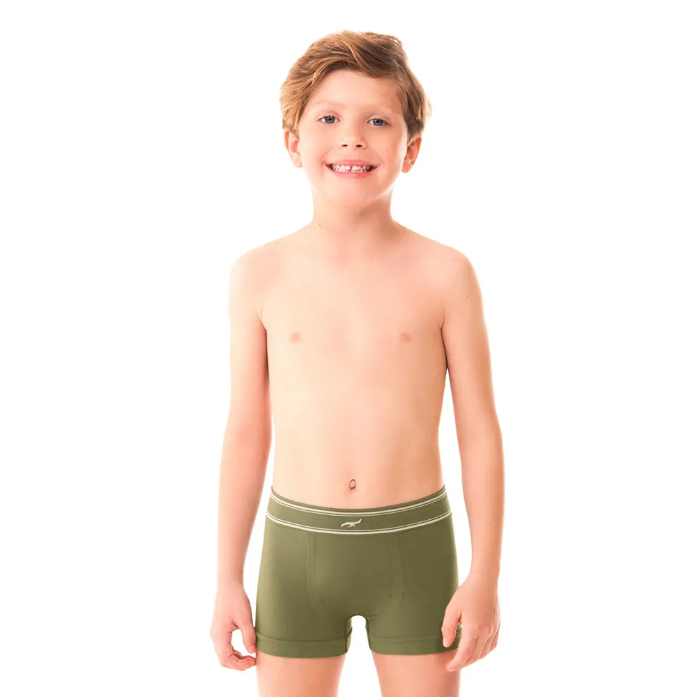 Cueca Boxer Infantil Lisa sem Costura Zee Rucci® ZR1800001