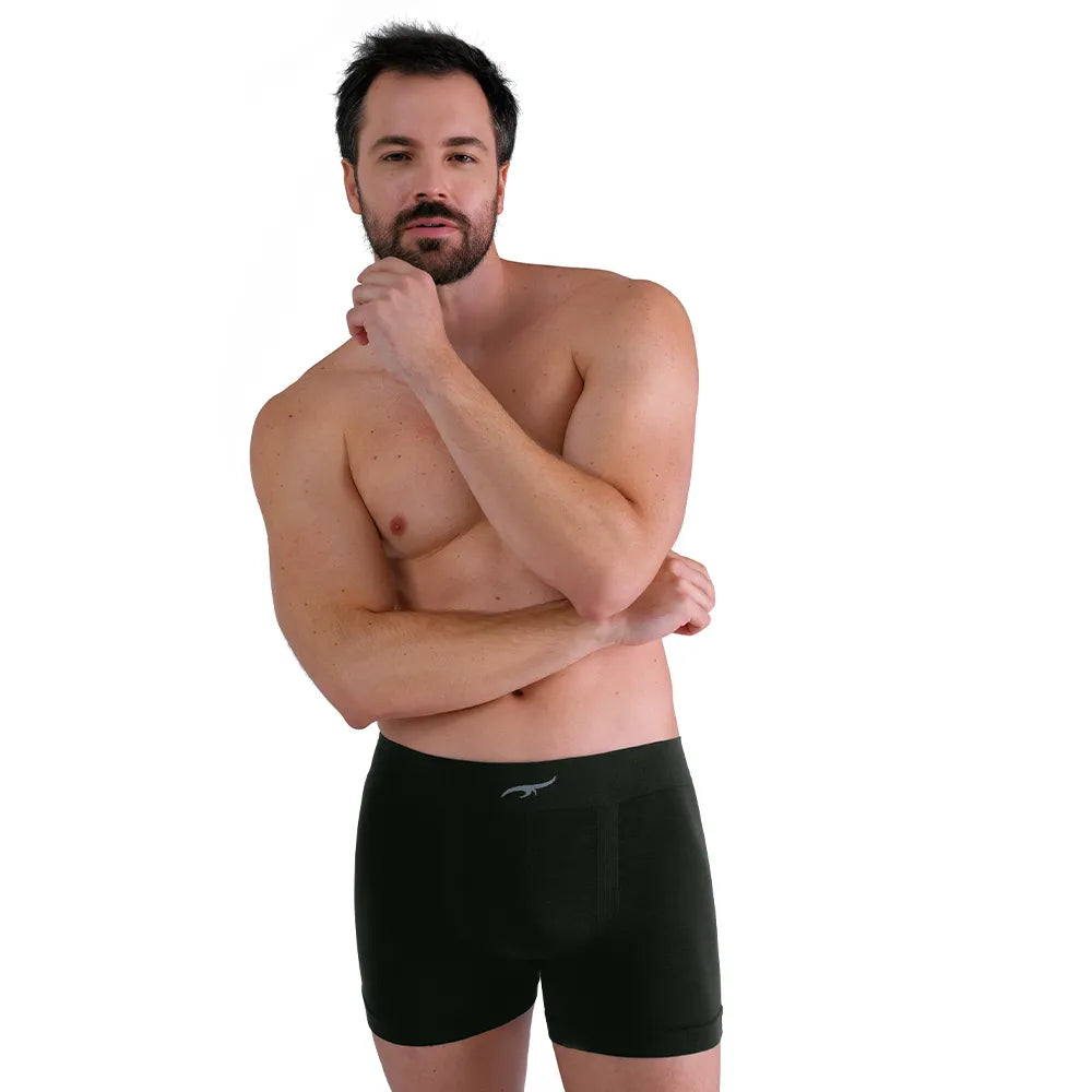 Cueca Boxer Modal sem Costura Lisa – Zee Rucci® ZR0100009