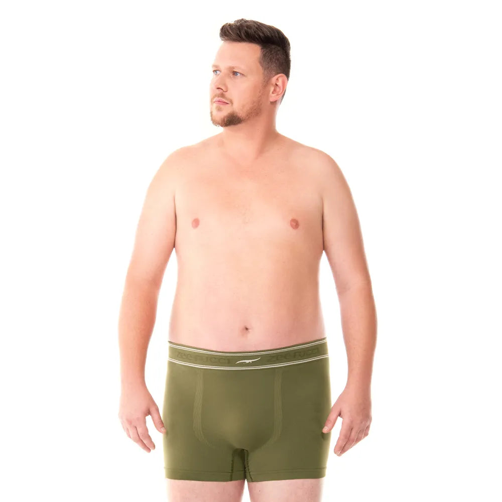 Cueca Boxer Mescla Sem Costura Plus – Zee Rucci® ZR0100013