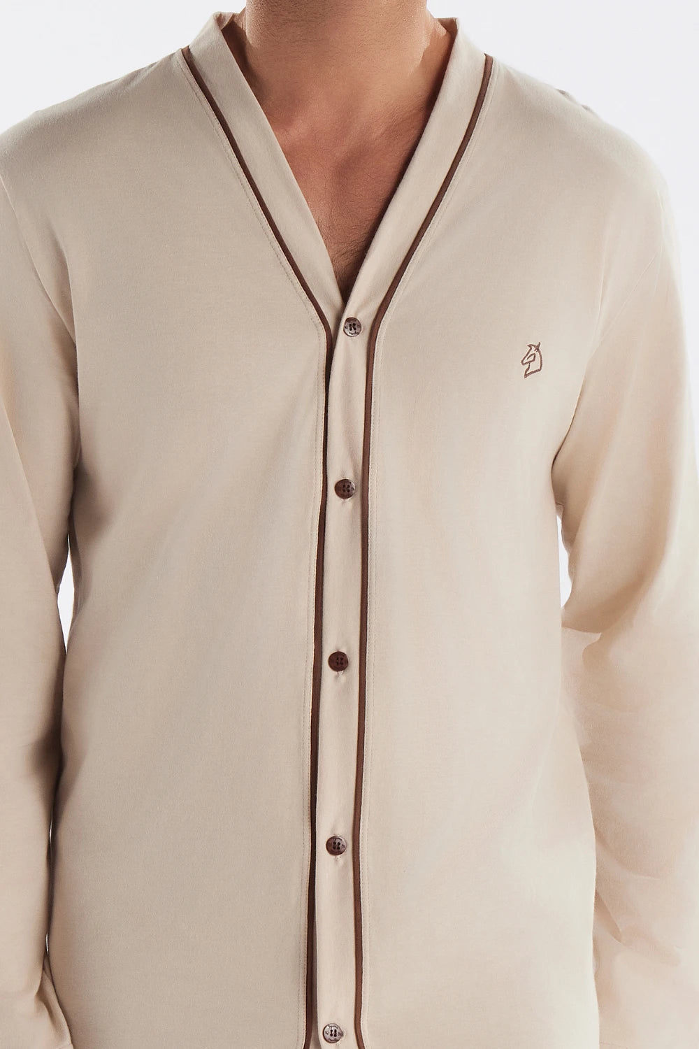 Pijama Masculino Manga Longa com Abertura Frontal e Calça Pzama® 6008.251 - COR 02