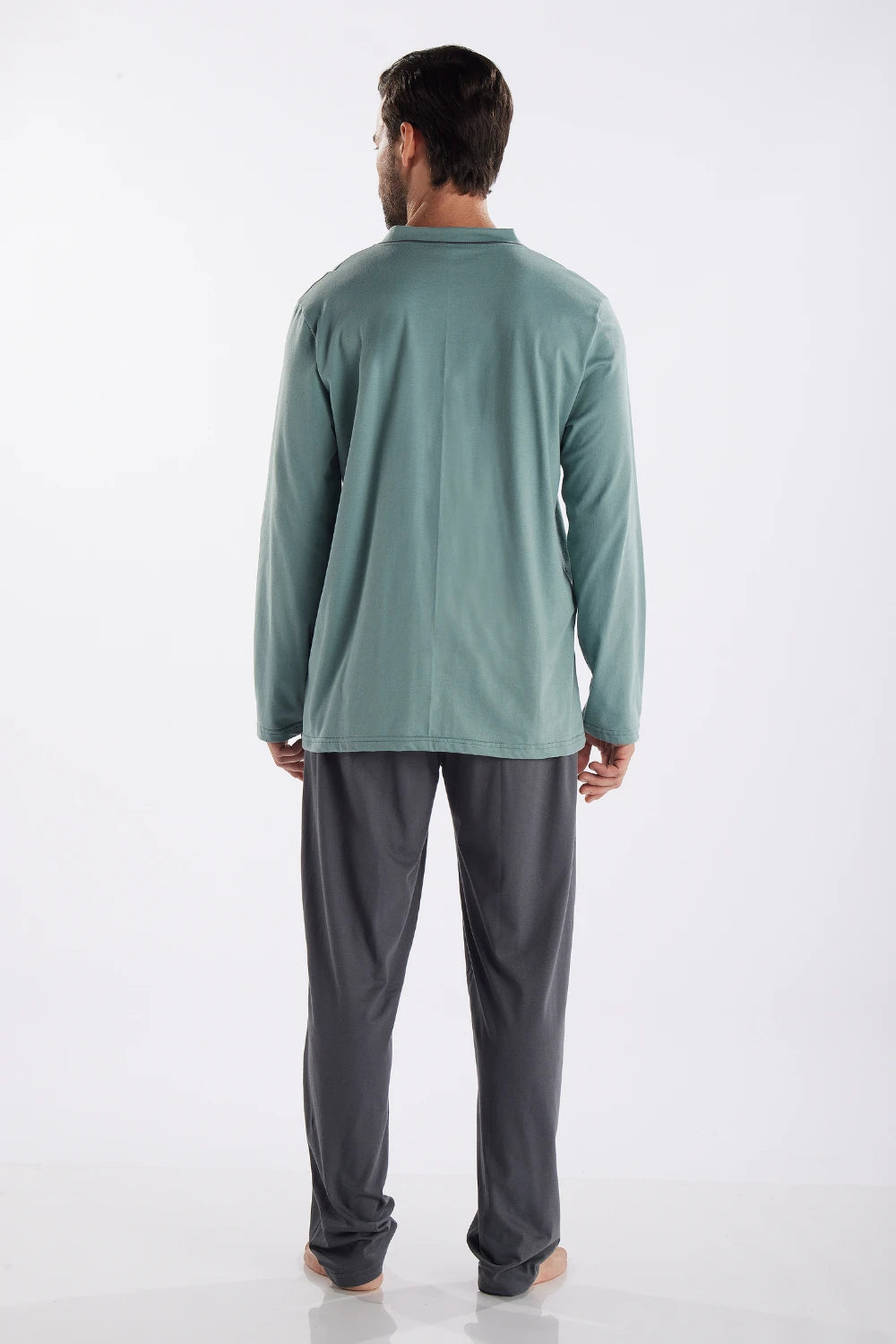 Pijama Masculino Manga Longa com Abertura Frontal e Calça Pzama® 6008.251 - COR 03