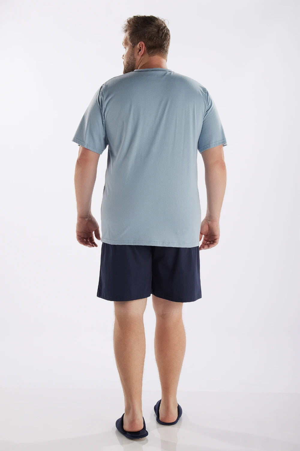 Pijama Masculino Meia Manga Decote V com Bermuda Plus Pzama® 9012.251