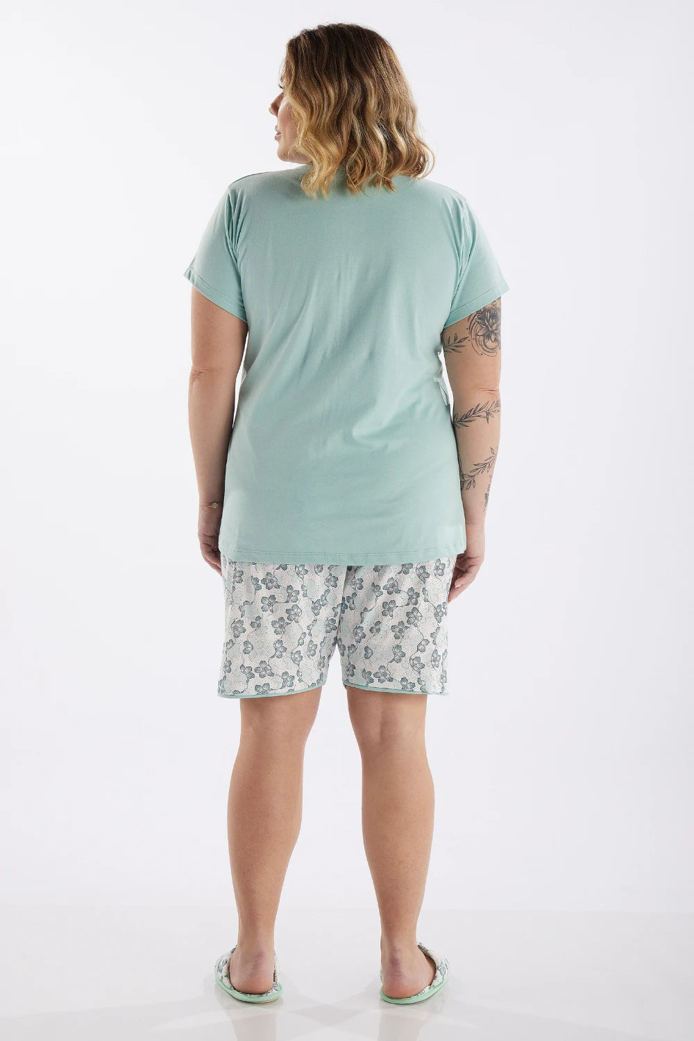 Pijama Meia Manga com Bermuda Pzama® 090226