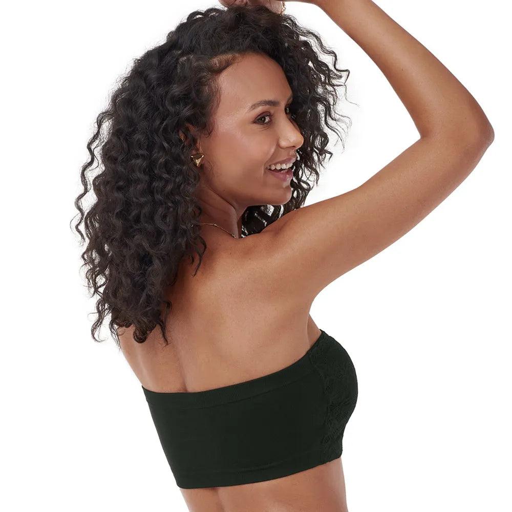 Sutiã Top Faixa Anatômico com Renda sem Costura Zee Rucci® ZR0300019