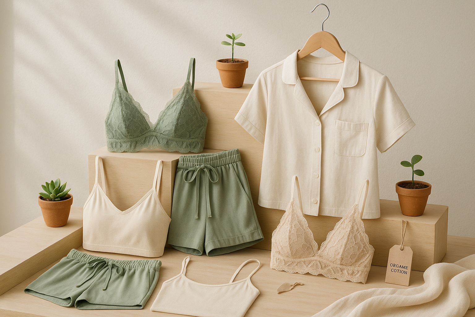 Tecidos sustentáveis: seu guia completo para pijamas e lingerie eco-friendly