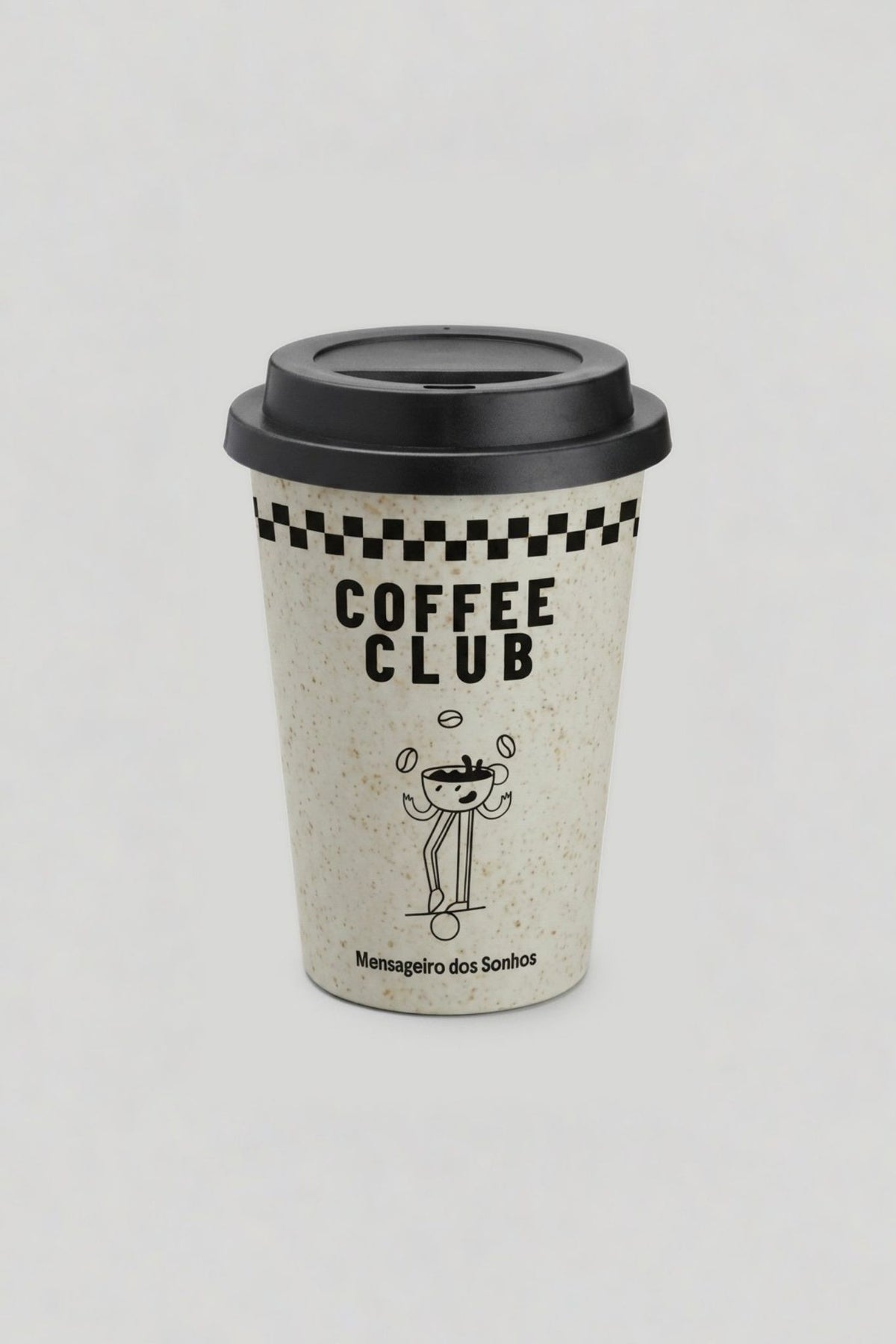 Pijama Masculino Curto Coffee Club em Meia Malha | Acompanha Copo para Café Personalizado Mensageiro dos Sonhos® 0132293