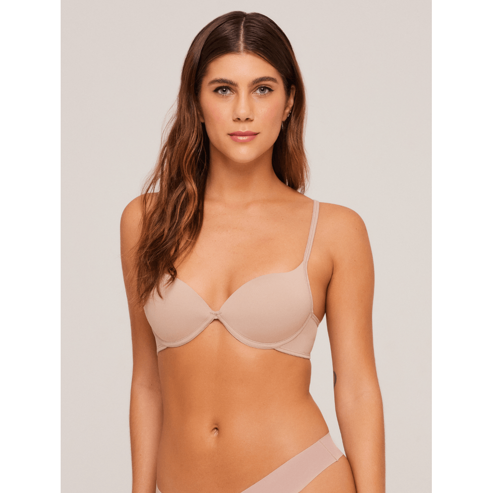 Sutiã Push Up com Bojo e Aro em Microfibra – Liebe® 103101