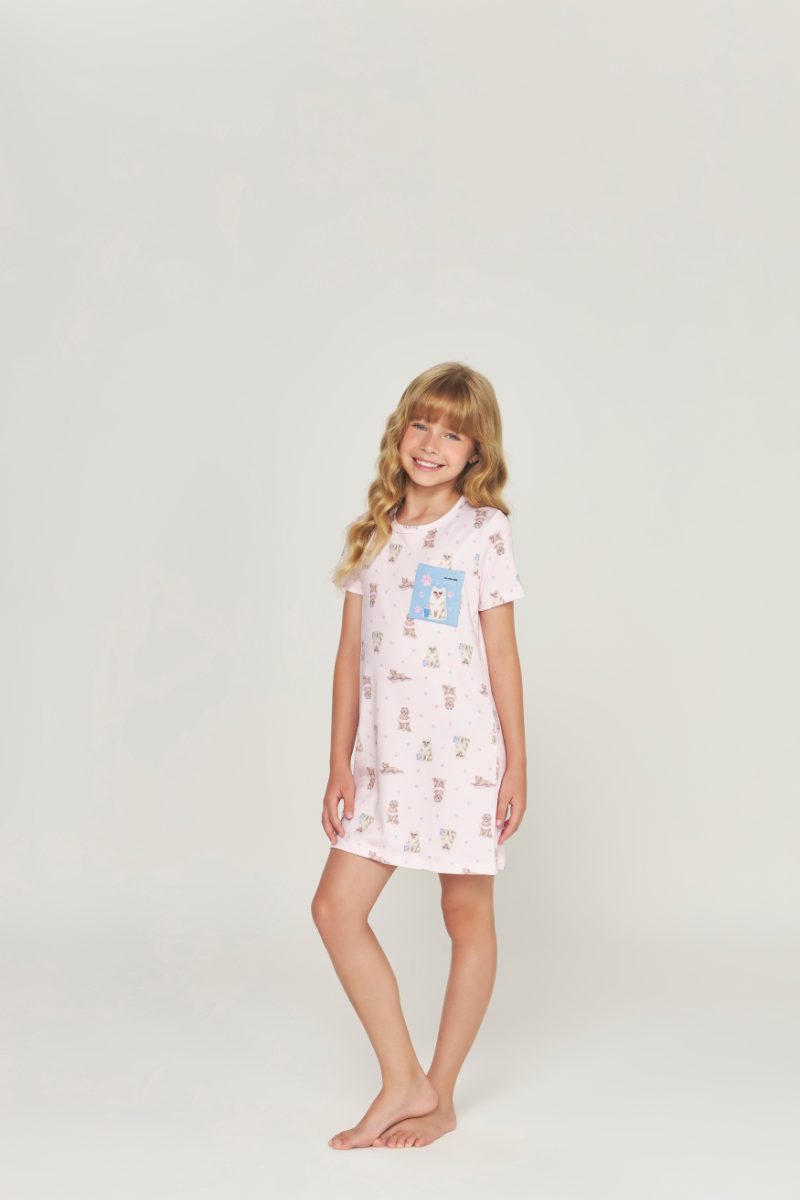 Camisola Meia Manga Infantil Peach Touch Dog – Dunid® 01.1.0444/45