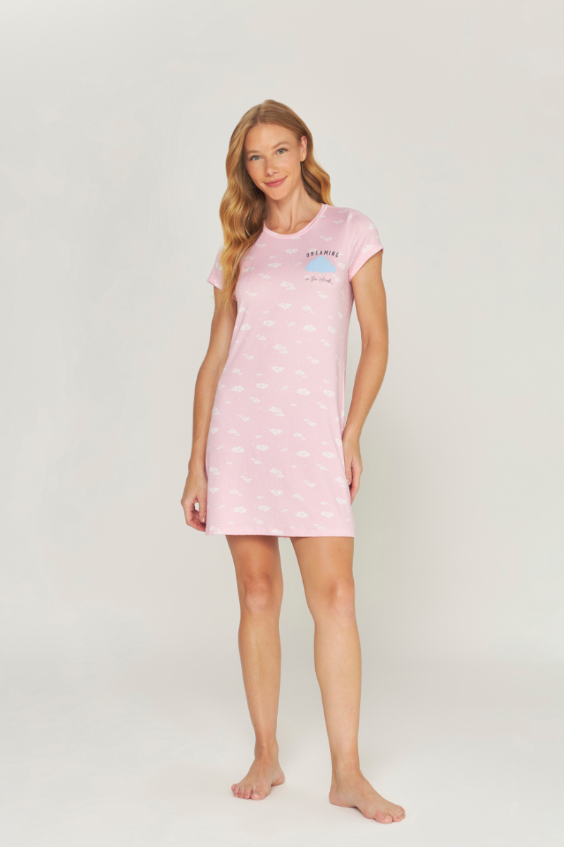 Camisola Meia Manga Jovial Peach Touch Nuvem – Dunid® 01.1.0555