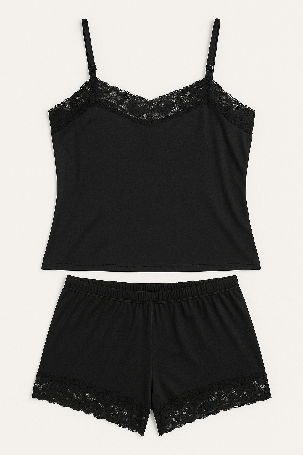 Pijama Shortdoll Rendado Liganete – Via Íntima® 1663