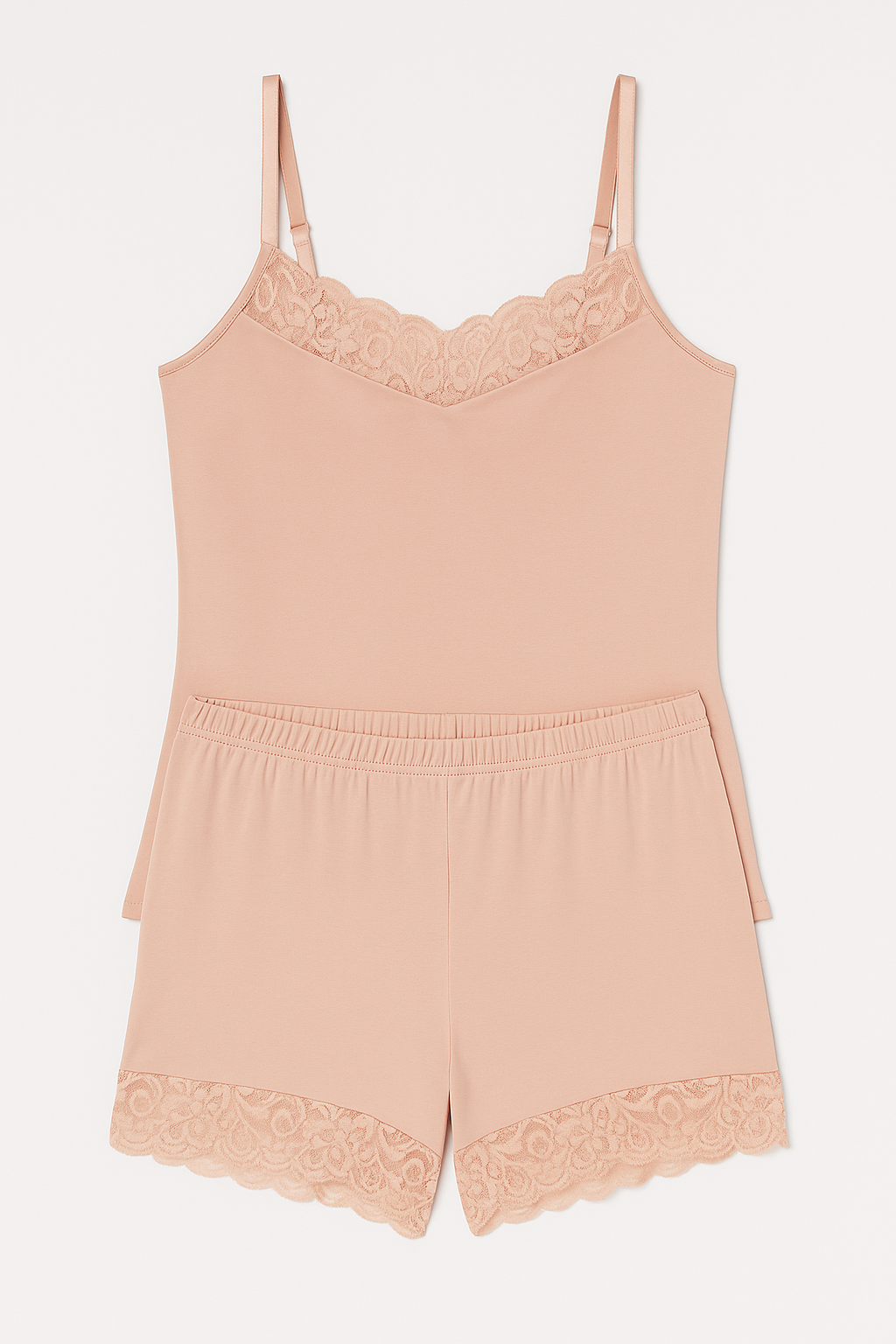 Pijama Shortdoll Rendado Liganete – Via Íntima® 1663