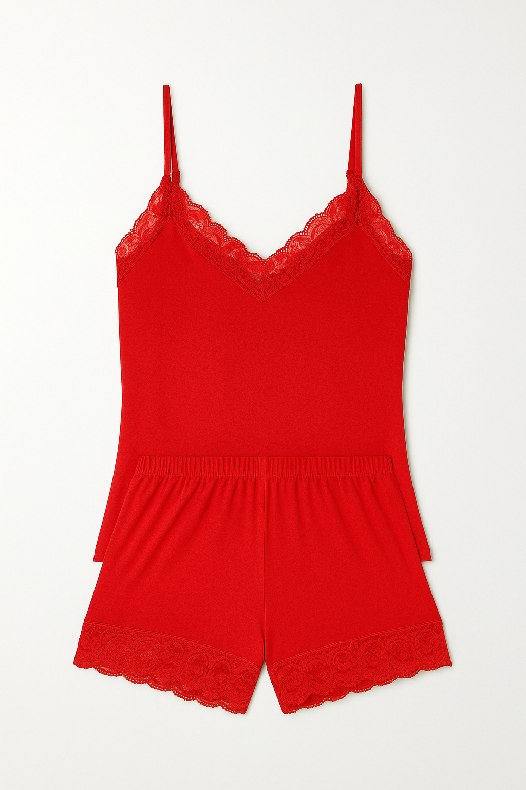 Pijama Shortdoll Rendado Liganete – Via Íntima® 1663