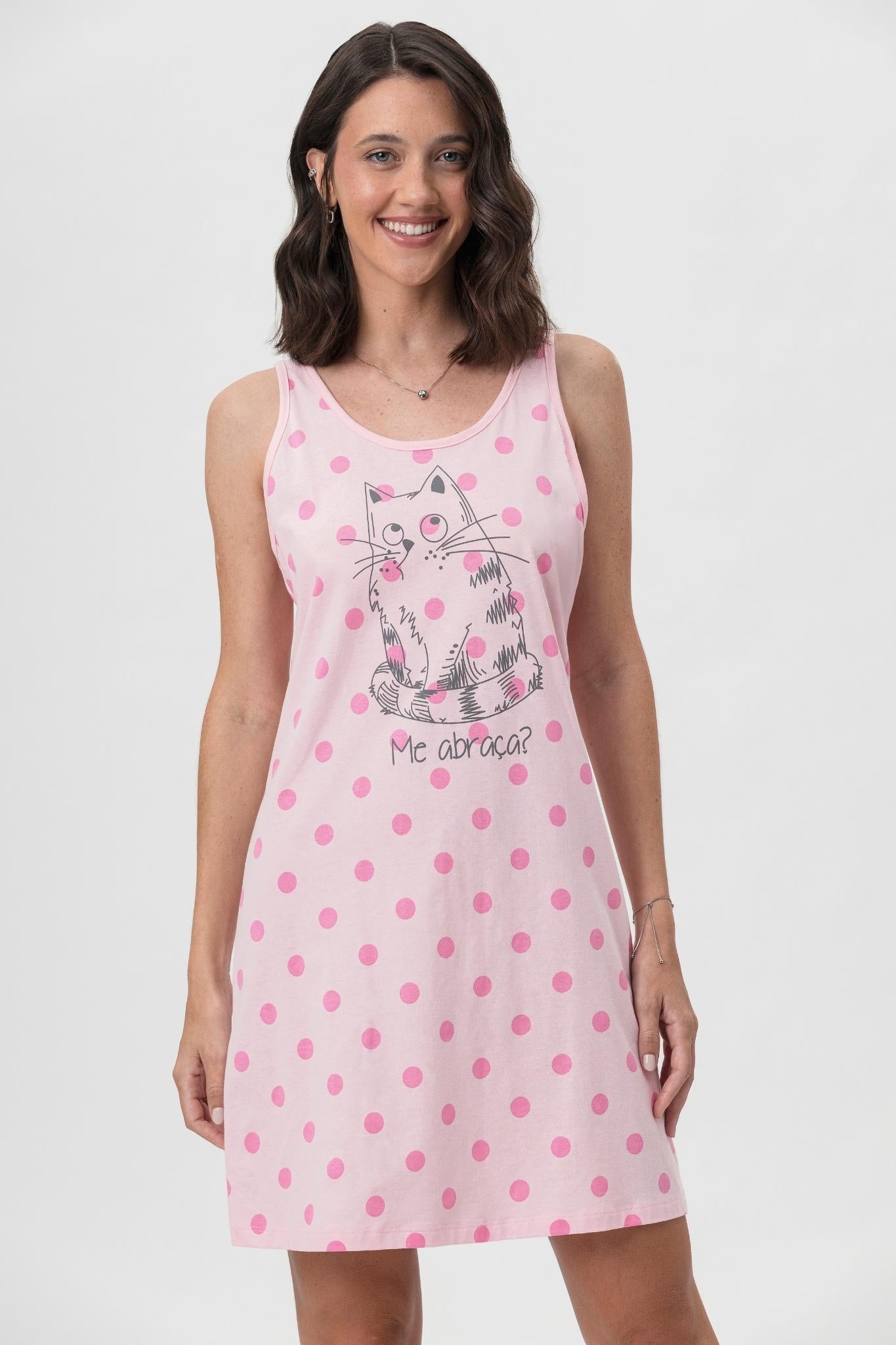 Camisola Regata 1/2 Malha Me Abraça – Mensageira da Paz® 032149