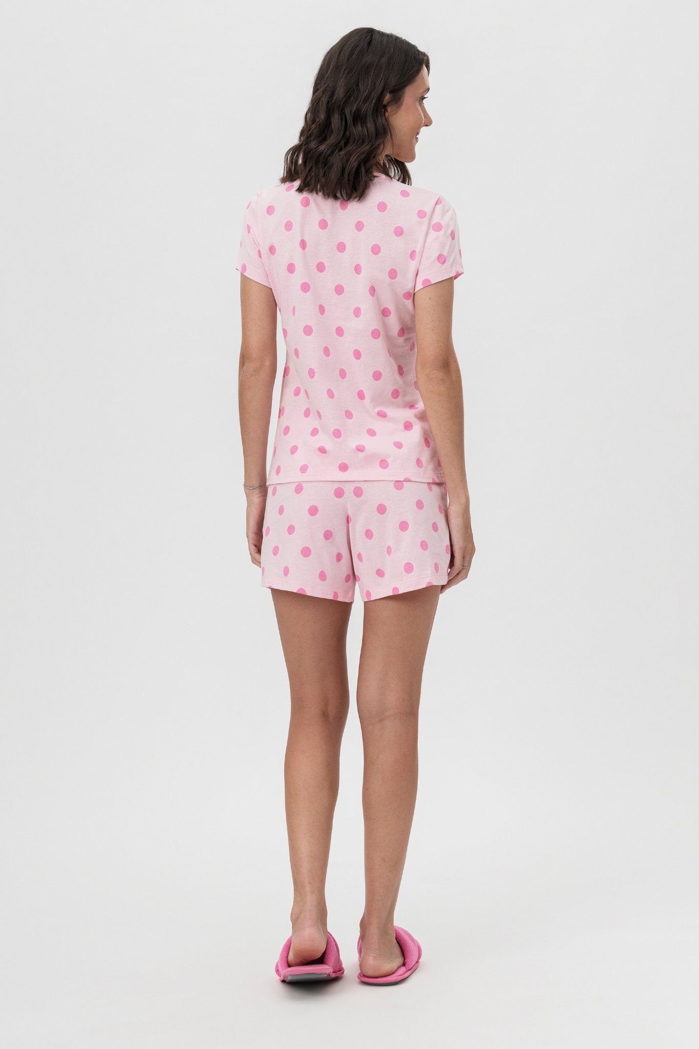 Pijama MM c/ Short 1/2 Malha Me Abraça – Mensageira da Paz® 033481