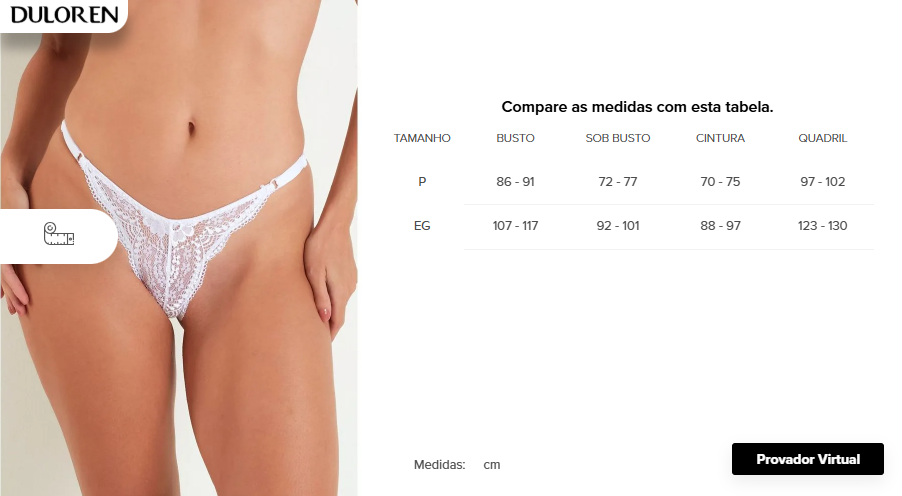 Calcinha String Toda em Renda Brenda – Duloren® 837312