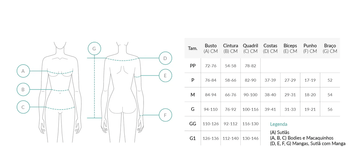 Body Pós-Cirúrgico com Abertura Lateral Plié Med® 50335