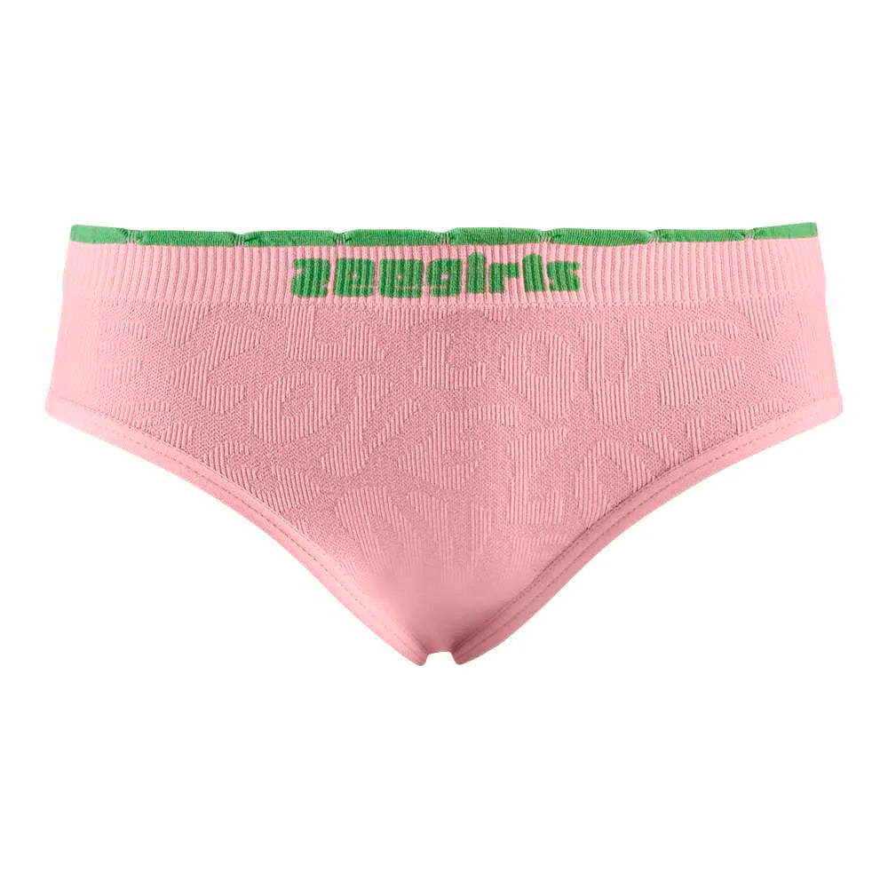 Calcinha Tanga Jacquard Com Listras e Bolinhas Infantil Sem Costura Zee Rucci® ZR1501001