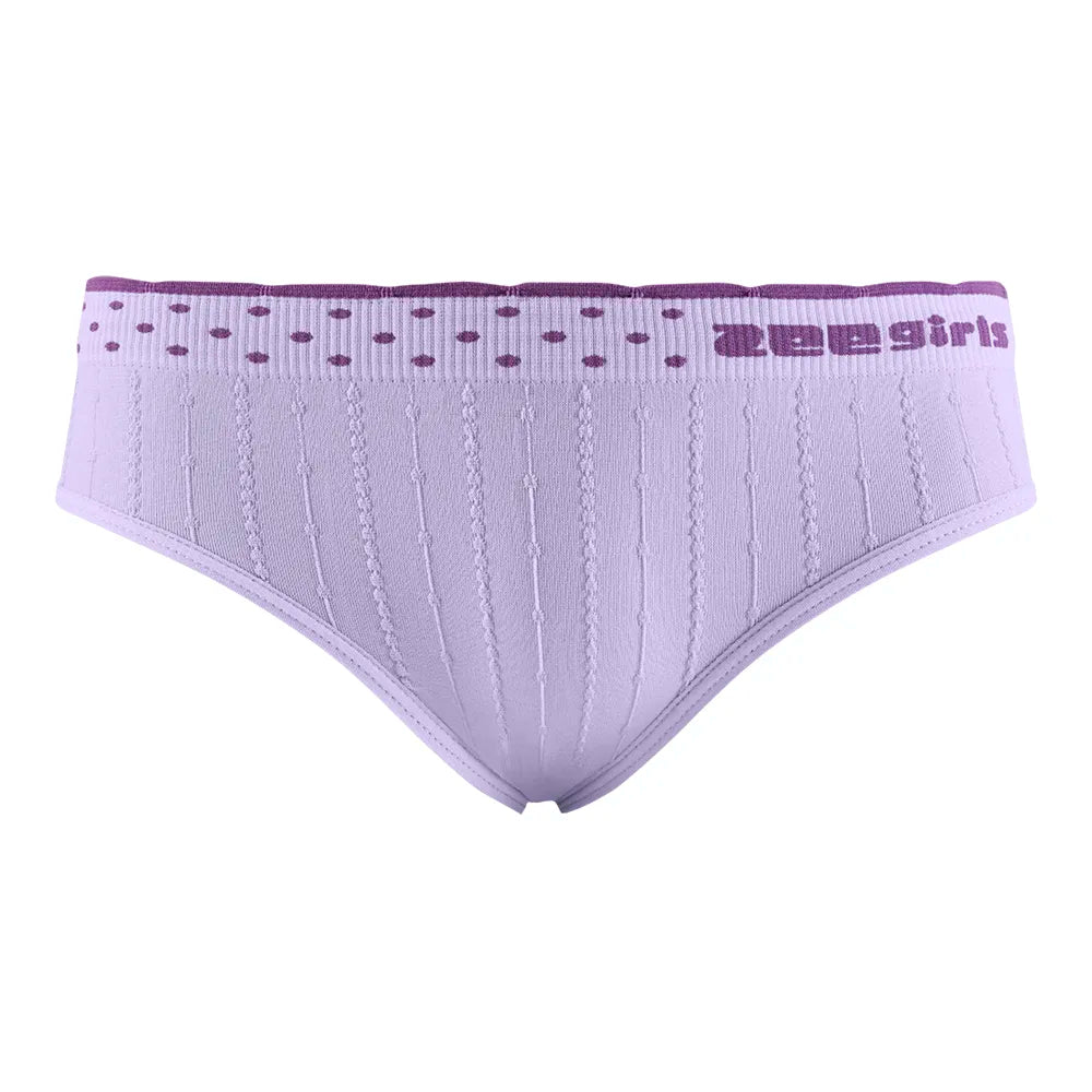 Calcinha Tanga Jacquard Com Listras e Bolinhas Infantil Sem Costura Zee Rucci® ZR1501001