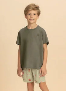 Pijama Infantil Masculino Meia Manga com Bermuda Peach Sublime Encantos – Lua Encantada® 12030165/66