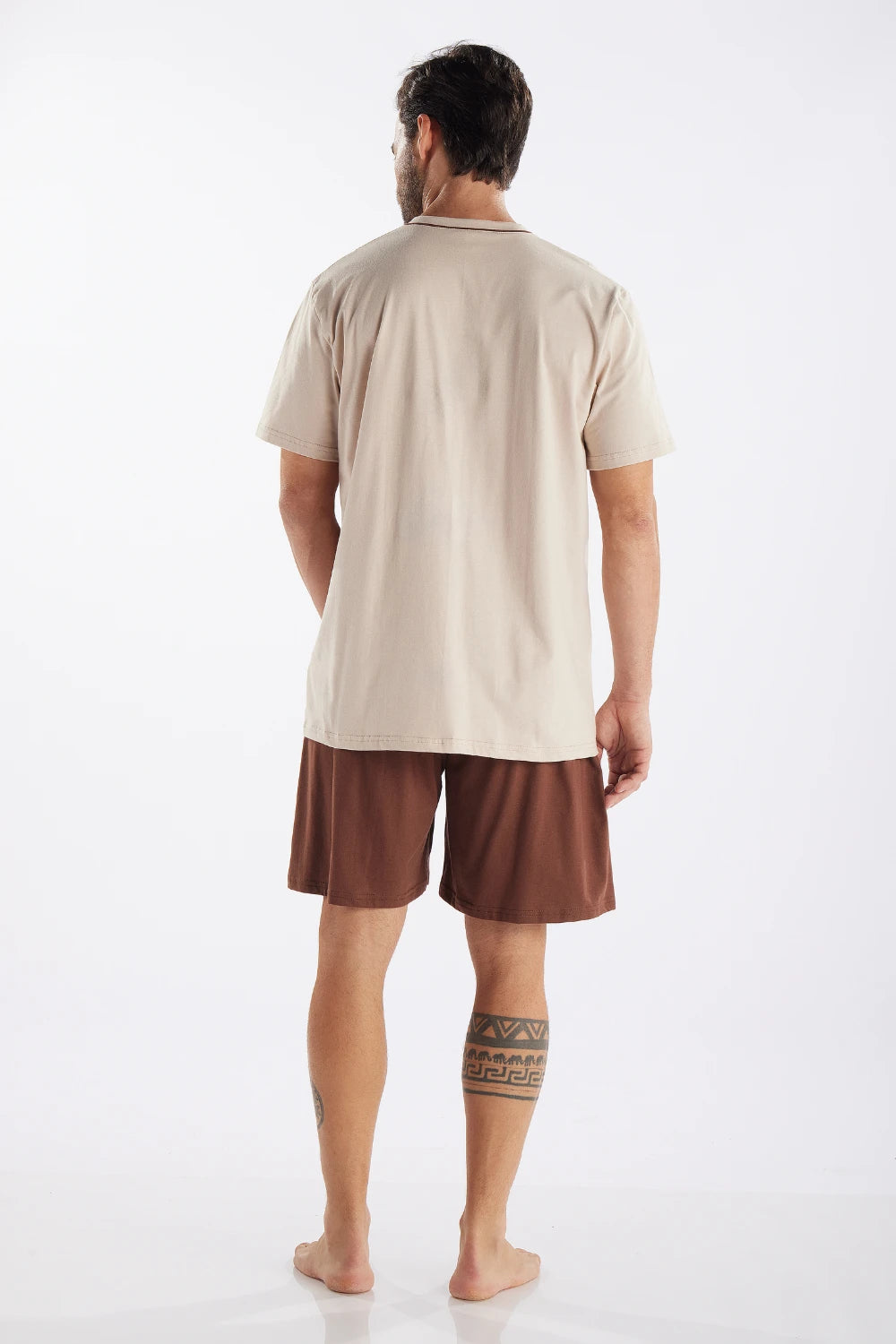 Pijama Masculino Meia Manga com Bermuda Pzama® 6012.251 - COR 01